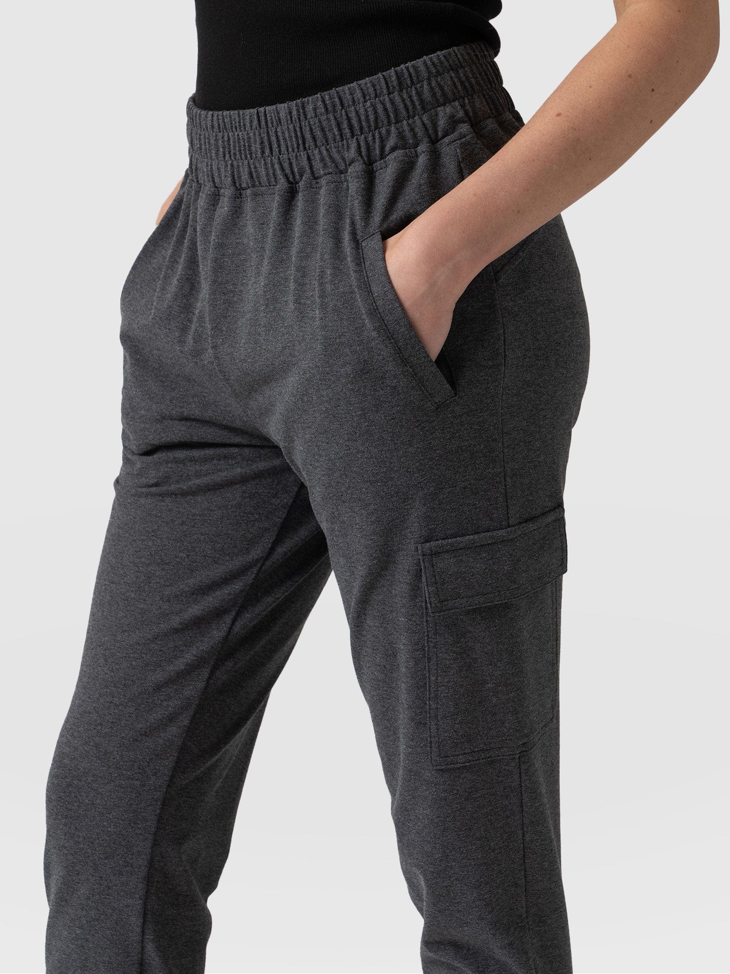 Soho Cargo Pant Charcoal - Women's Trousers | Saint + Sofia® UK